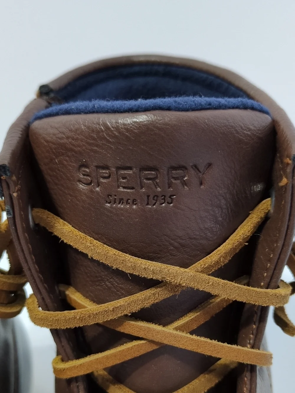 Sperry Top-Sider Girls Saltwater Duck Boots Size 4M Navy Brown